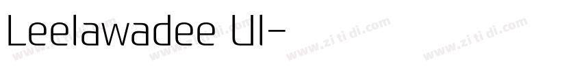 Leelawadee Ul字体转换